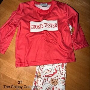 Red 'Cookie Tester' Christmas Set